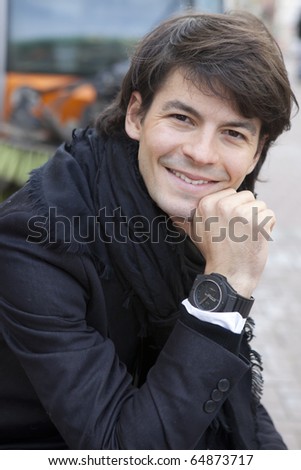 MOSCOW - OCTOBER 18: Professional skater Stephane Lambiel from Switzerland ...
