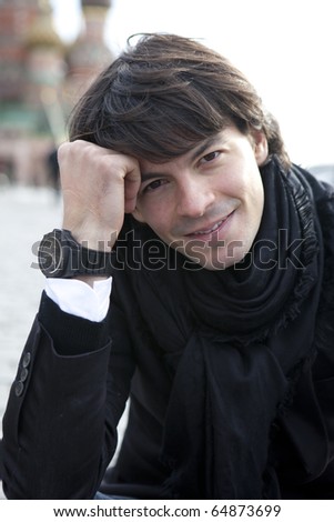 MOSCOW - OCTOBER 18: Professional skater Stephane Lambiel from Switzerland ...