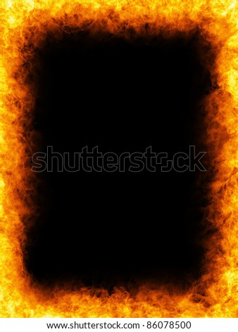 Flame Border Stock Photos, Images, & Pictures 