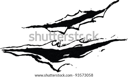 tear - stock vector