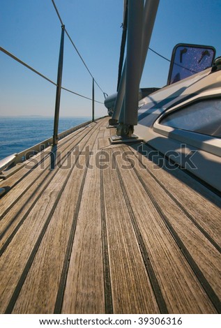 Wood Boat Deck Stock Photos, Images, &amp; Pictures | Shutterstock