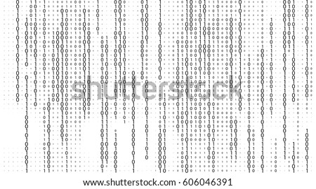 Vector streaming binary code background. Data and technology, decryption and encryption, computer background numbers 1,0. Coding or Hacker concept. Vector illustration Vector streaming binary code background. Data and technology, decryption and encryption, computer background numbers 1,0. Coding or Hacker concept. Vector illustration