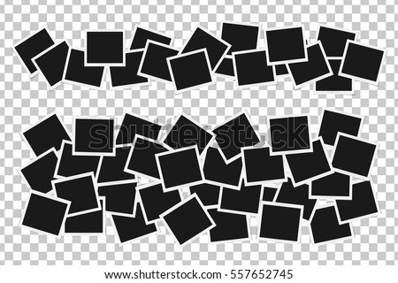 Collage of realistic frames isolated. Template design. Vector illustration Collage of realistic frames isolated. Template design. Vector illustration