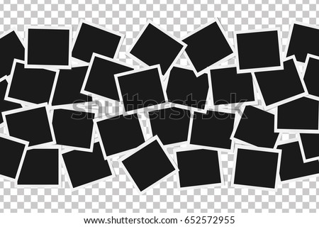 Collage of realistic frames isolated. Template design. Vector illustration Collage of realistic frames isolated. Template design. Vector illustration
