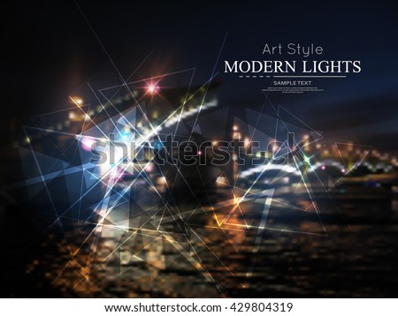 Abstract composition. Night light fashion backdrop design. River quay figure icon. Show entertainment announce texture. Creative banner. Glory flyer fiber. Shimmer reflection. Shiny water. Vector art - stock vector Abstract composition. Night light fashion backdrop design. River quay figure icon. Show entertainment announce texture. Creative banner. Glory flyer fiber. Shimmer reflection. Shiny water. Vector art - stock vector
