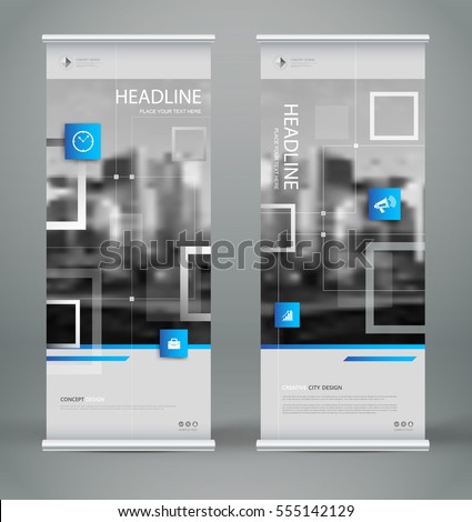 Abstract blurb font. White roll up brochure cover design. Techno info banner frame. Ad flyer text. Title sheet model set. Hi tech vector front page art. City view brand flag. Blue square figure icon Abstract blurb font. White roll up brochure cover design. Techno info banner frame. Ad flyer text. Title sheet model set. Hi tech vector front page art. City view brand flag. Blue square figure icon