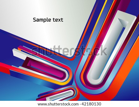 Abstract 3d Design Background Vector Illustration Stock Vector 75081595