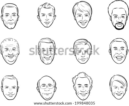 Face Outline Stock Photos, Images, & Pictures | Shutterstock