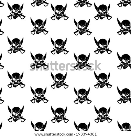  - stock-vector-black-jolly-roger-white-seamless-background-193394381