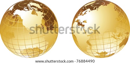 Gold Globe Stock Photos, Images, & Pictures | Shutterstock