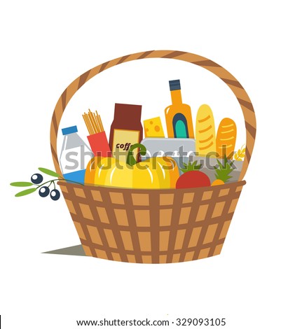 Basket Stock Vectors & Vector Clip Art | Shutterstock