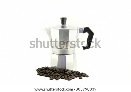 coffee   maker bean with background stock  logo with white isolated maker  Coffee  coffee