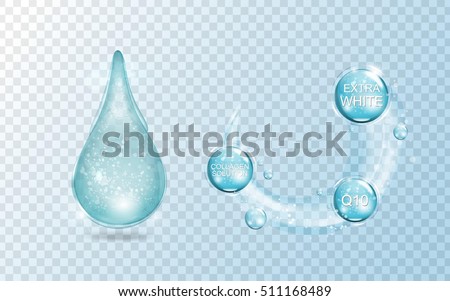 Glitter water drop, water drop with effects isolated on transparent background. 3D illustration. Glitter water drop, water drop with effects isolated on transparent background. 3D illustration.
