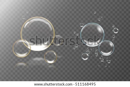 Air bubbles underwater, bubbles template isolated on transparent background Air bubbles underwater, bubbles template isolated on transparent background