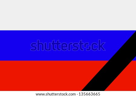 Flag Mourning Russian Flag 29