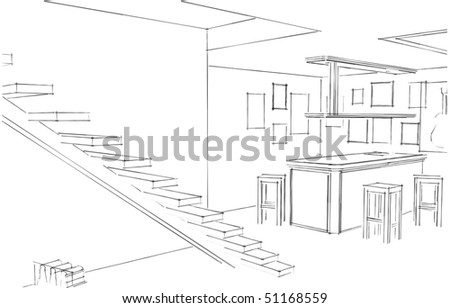 Pencil sketch of a room Stock Photos, Images, & Pictures | Shutterstock