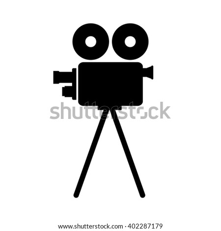 Movie Camera Icon Stock Vector 129701096 - Shutterstock