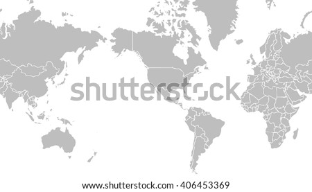 3 Dimensional Map Of The United States very light grey world map centered on united states of america with white outline on white