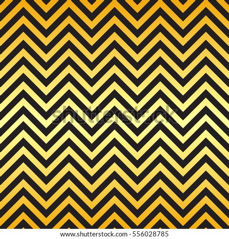 Vector Seamless Pattern Golden Zigzags On Stock Vector 351741641