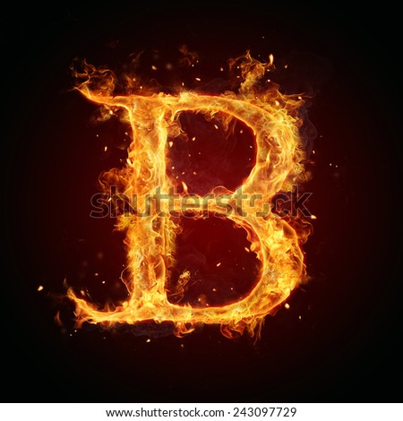 B Fiery Letter Font Stock Photos, Images, & Pictures | Shutterstock