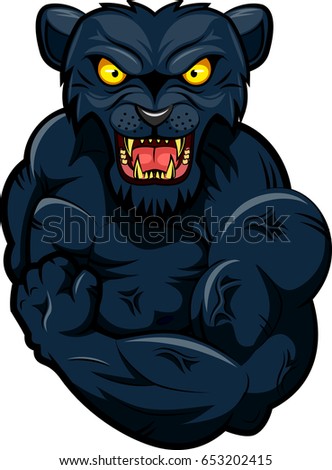 Black Panther Mascot Team Logo Design Stock Vector 133749209 - Shutterstock