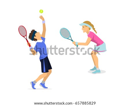 Tennis Stock Vectors, Images & Vector Art | Shutterstock