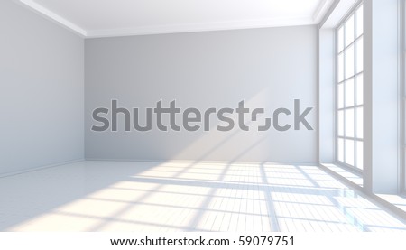 Empty White Room Stock Illustration 54225631 - Shutterstock