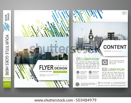 Brochure design template vector. Abstract blue cover book portfolio presentation. Flat green shape on poster. Flyers report business magazine. City concept in A4 layout. Brochure design template vector. Abstract blue cover book portfolio presentation. Flat green shape on poster. Flyers report business magazine. City concept in A4 layout.
