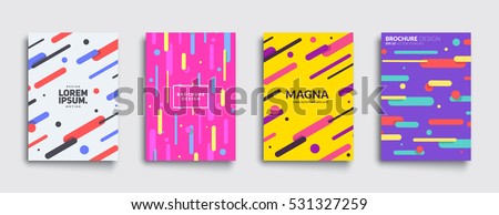 Covers with flat geometric pattern. Cool colorful backgrounds. Applicable for Banners, Placards, Posters, Flyers. Eps10 vector template. Covers with flat geometric pattern. Cool colorful backgrounds. Applicable for Banners, Placards, Posters, Flyers. Eps10 vector template.