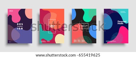 Fluid color covers set. Colorful bubble shapes composition. Trendy minimal design. Eps10 vector. Fluid color covers set. Colorful bubble shapes composition. Trendy minimal design. Eps10 vector.