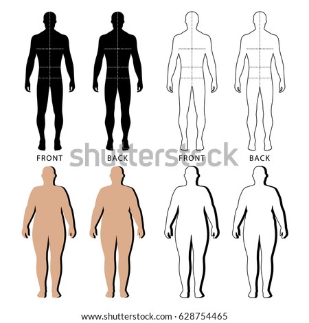 Stock Illustration Of Naked Woman Standing Beside Diagrams Of Human