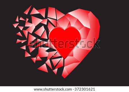 Shattered Heart Stock Photos, Images, & Pictures | Shutterstock