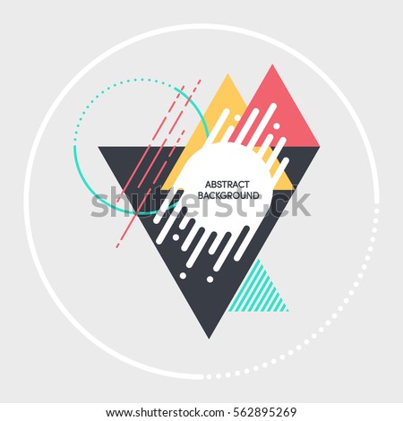 Abstract modern retro background, geometric futuristic shapes vector illustration Abstract modern retro background, geometric futuristic shapes vector illustration