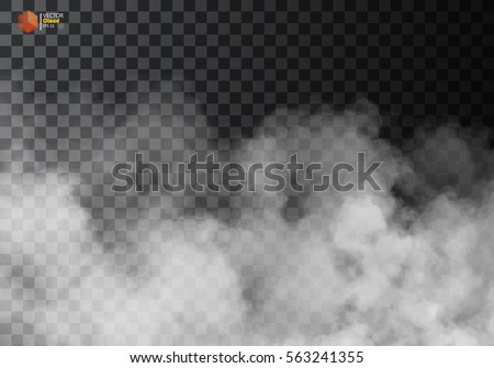 Fog or smoke isolated transparent special effect. White vector cloudiness, mist or smog background. Vector illustration Fog or smoke isolated transparent special effect. White vector cloudiness, mist or smog background. Vector illustration