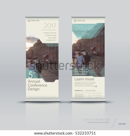 Roll up banner design brochure flyer vertical template, vector x-banner and street business flag-banner, cover presentation abstract geometric background vertical layout Roll up banner design brochure flyer vertical template, vector x-banner and street business flag-banner, cover presentation abstract geometric background vertical layout