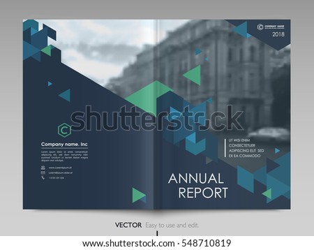 Cover design annual report,vector template brochures, flyers, presentations, leaflet, magazine a4 size. Dark blue , blue and green polygons on a image background Cover design annual report,vector template brochures, flyers, presentations, leaflet, magazine a4 size. Dark blue , blue and green polygons on a image background