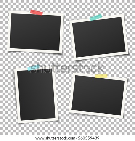 Set of vintage photo frame with adhesive tape. Vintage style. Vector illustration with adhesive tapes. Photo realistic Vector EPS10 Mockups. Retro Photo Frame Template for your photos. Set of vintage photo frame with adhesive tape. Vintage style. Vector illustration with adhesive tapes. Photo realistic Vector EPS10 Mockups. Retro Photo Frame Template for your photos.