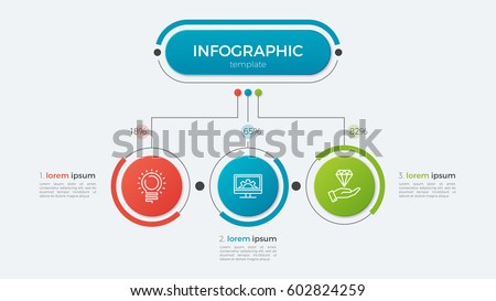 Presentation business infographic template with 3 options. Vector illustration. Presentation business infographic template with 3 options. Vector illustration.