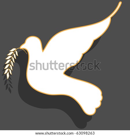 White Dove Stock Vector 63098263 - Shutterstock