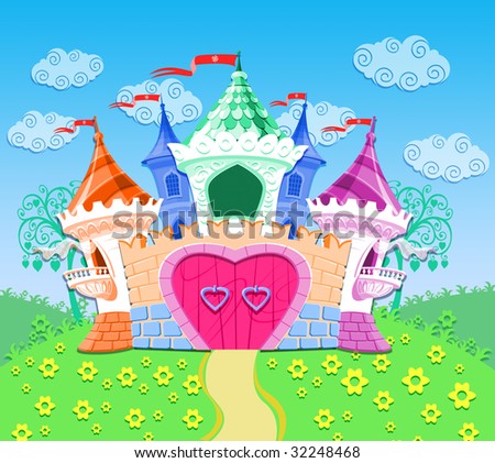 Cartoon Castle Stock Illustration 32248468 - Shutterstock