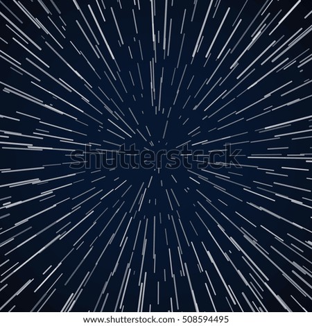 Warp stars zoom blue galaxy war vector abstract background. Space and universe to speed travel illustration Warp stars zoom blue galaxy war vector abstract background. Space and universe to speed travel illustration