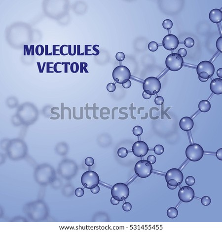 Chemical vector nanotechnology background with 3d macro molecules Chemical vector nanotechnology background with 3d macro molecules
