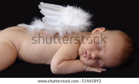 Baby With Angel Wings Stock Photos, Images, & Pictures 