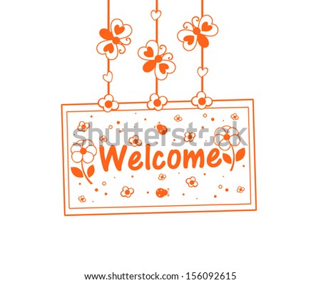 Floral welcome sign Stock Photos, Images, & Pictures | Shutterstock