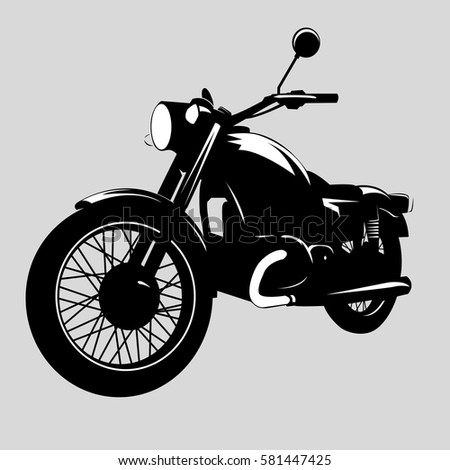 Girl Riding Motorcycle Acting Sexy Cool Stock Illustration 402331282