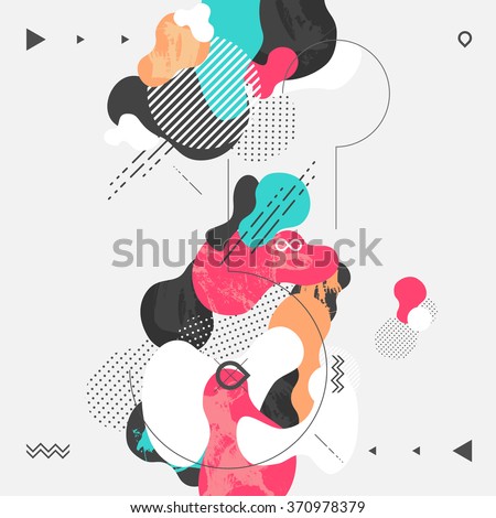 Abstract modern geometric background - stock vector Abstract modern geometric background - stock vector