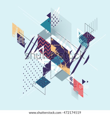 Abstract modern geometric background Abstract modern geometric background