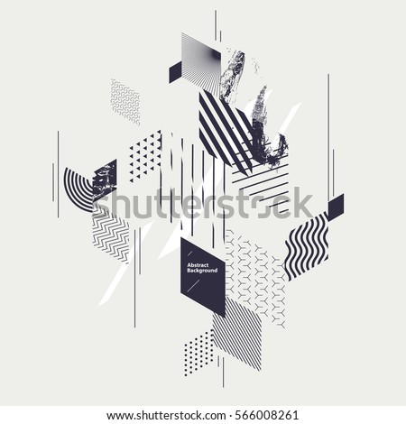Abstract geometric background with decorative rectangles Abstract geometric background with decorative rectangles