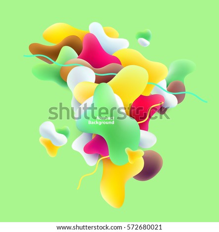 Plastic colorful 3D shapes. Abstract background. Plastic colorful 3D shapes. Abstract background.