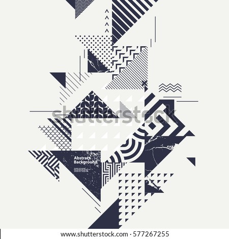 Abstract modern geometric composition Abstract modern geometric composition